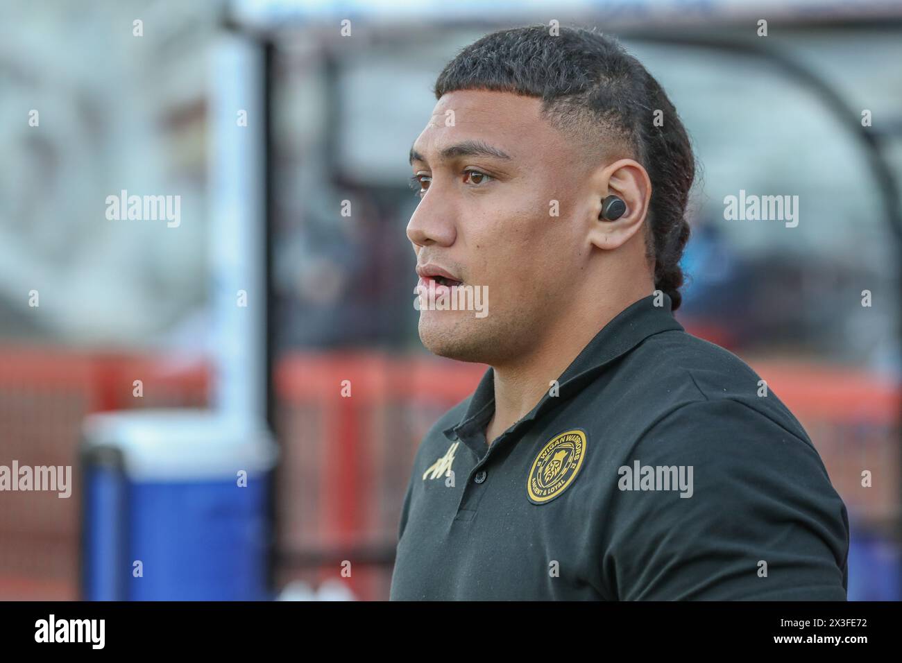 Kingston Upon Hull, UK. 26th Apr, 2024. Patrick Mago of Wigan Warriors during the Betfred Super League Round 9 match Hull KR vs Wigan Warriors at Sewell Group Craven Park, Kingston upon Hull, United Kingdom, 26th April 2024 (Photo by Alfie Cosgrove/News Images) in Kingston upon Hull, United Kingdom on 4/26/2024. (Photo by Alfie Cosgrove/News Images/Sipa USA) Credit: Sipa USA/Alamy Live News Stock Photo