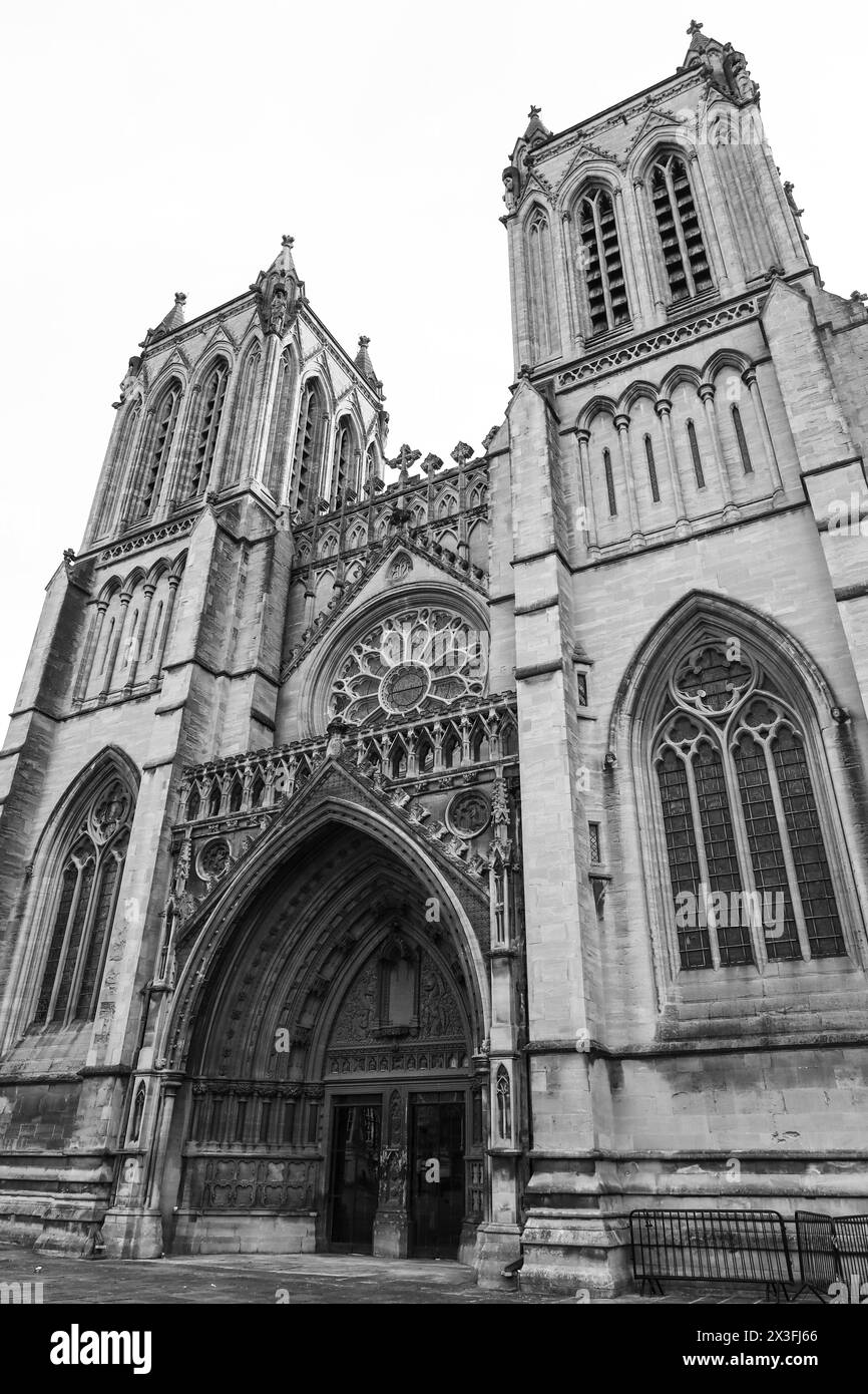 Bristol, England- March 29, 2024: Beautiful Bristol Cathedral in Bristol City Center Stock Photo