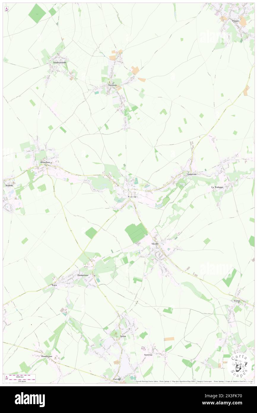 Wasseiges, Province de Liège, BE, Belgium, Wallonia, N 50 37' 18'', N 5 0' 19'', map, Cartascapes Map published in 2024. Explore Cartascapes, a map revealing Earth's diverse landscapes, cultures, and ecosystems. Journey through time and space, discovering the interconnectedness of our planet's past, present, and future. Stock Photo