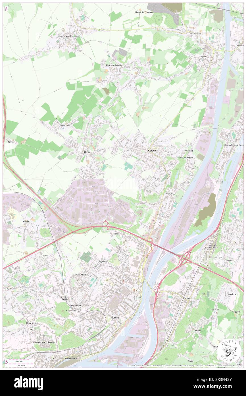 Vaux, Province de Liège, BE, Belgium, Wallonia, N 50 42' 0'', N 5 37' 59'', map, Cartascapes Map published in 2024. Explore Cartascapes, a map revealing Earth's diverse landscapes, cultures, and ecosystems. Journey through time and space, discovering the interconnectedness of our planet's past, present, and future. Stock Photo