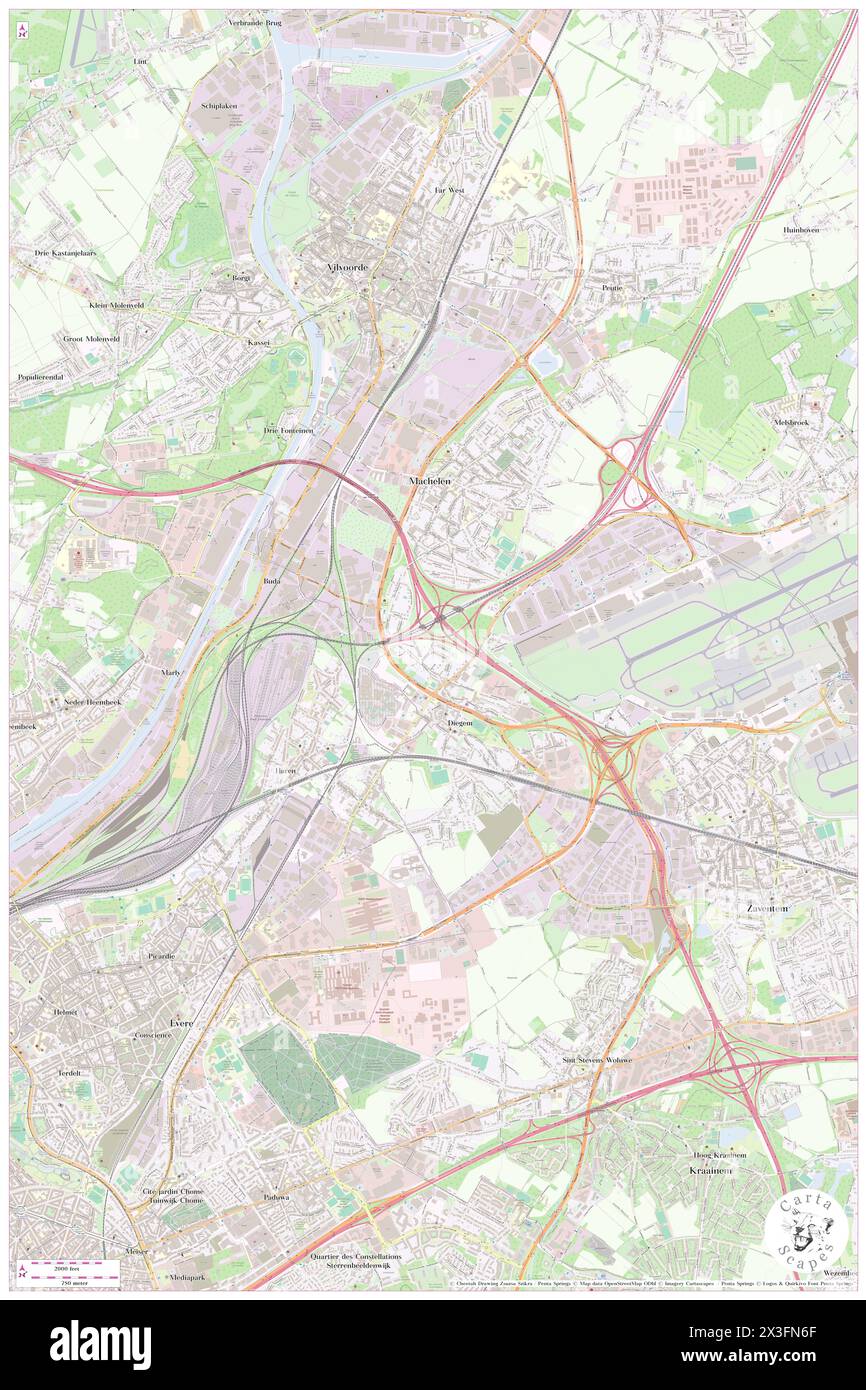Belval, Provincie Vlaams-Brabant, BE, Belgium, Flanders, N 50 53' 59'', N 4 25' 59'', map, Cartascapes Map published in 2024. Explore Cartascapes, a map revealing Earth's diverse landscapes, cultures, and ecosystems. Journey through time and space, discovering the interconnectedness of our planet's past, present, and future. Stock Photo