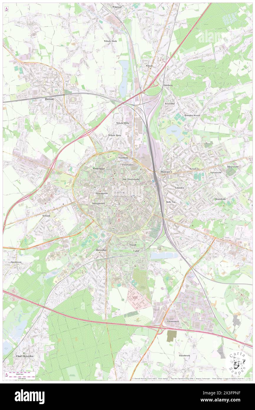 Theater Hotel Leuven, Provincie Vlaams-Brabant, BE, Belgium, Flanders, N 50 52' 45'', N 4 42' 15'', map, Cartascapes Map published in 2024. Explore Cartascapes, a map revealing Earth's diverse landscapes, cultures, and ecosystems. Journey through time and space, discovering the interconnectedness of our planet's past, present, and future. Stock Photo