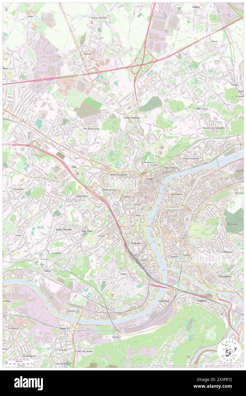Haute Ecole Isell / Isell Mode - Liege, Province de Liège, BE, Belgium, Wallonia, N 50 38' 36'', N 5 33' 44'', map, Cartascapes Map published in 2024. Explore Cartascapes, a map revealing Earth's diverse landscapes, cultures, and ecosystems. Journey through time and space, discovering the interconnectedness of our planet's past, present, and future. Stock Photo