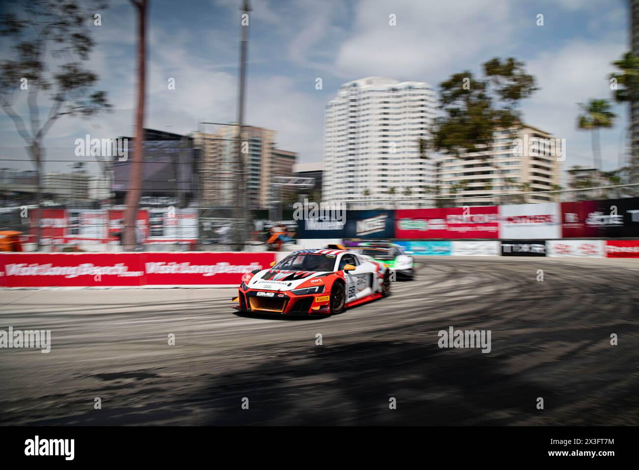 CJ Moses rounds the final hairpin turn during the GT America practice ...