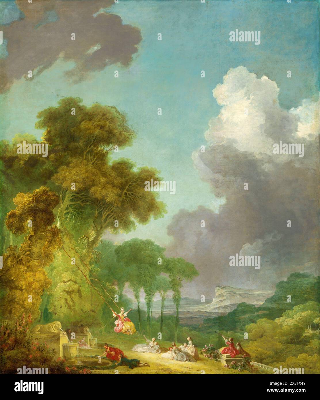 The Swing.  Jean Honoré Fragonard.  c. 1775/1780 Stock Photo