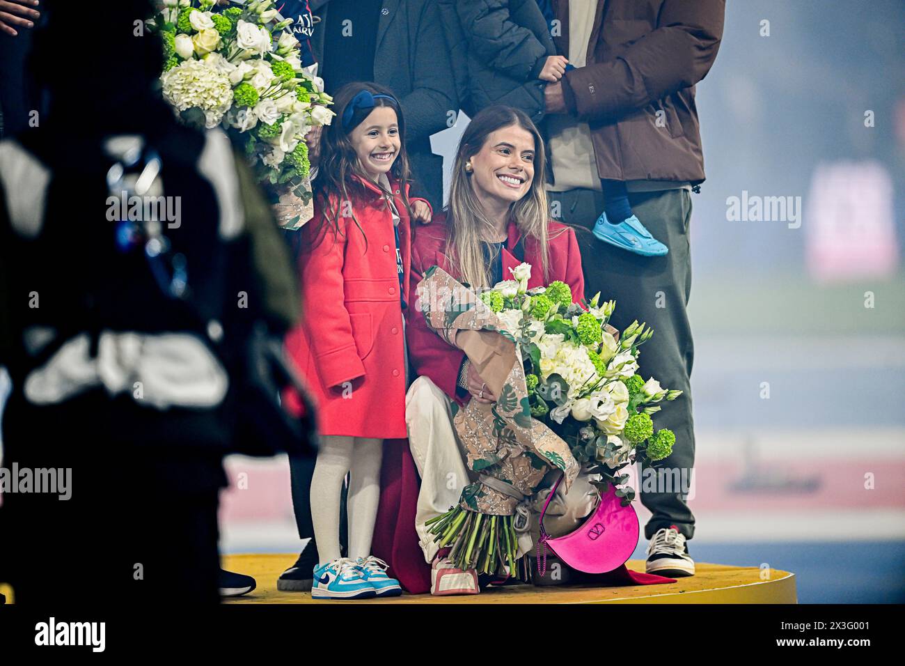 paris-france-21st-apr-2024-carol-cabrino-wife-of-marquinhos-during