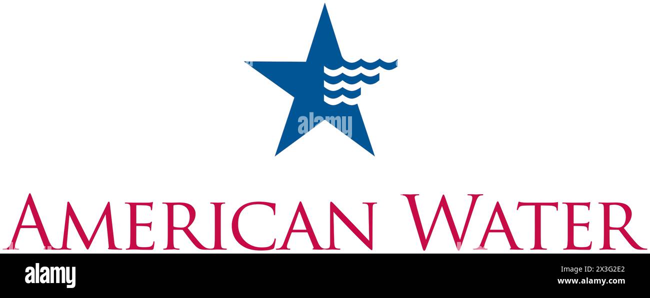 New York, USA 9 March 2024 American Water Works Company Logo