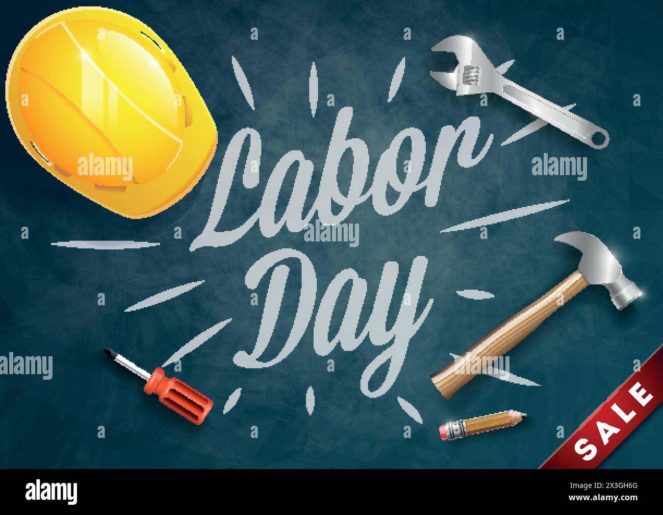 Happy Labor Day banner, poster. Design template. Vector illustration
