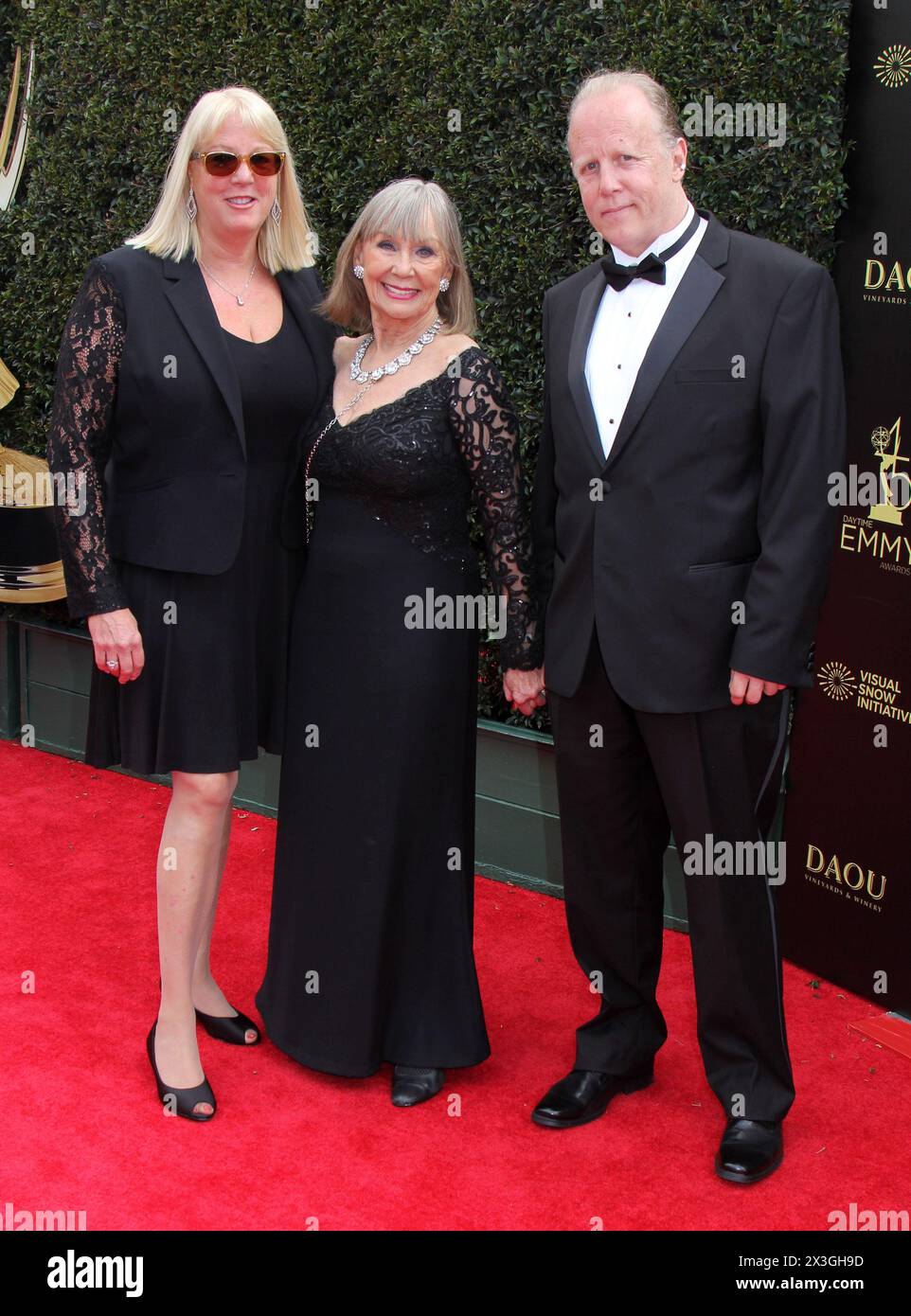 Pasadena, USA. 26th Apr, 2024. “The Young and the Restless” soap actress Marla Adams, 85, died on April 26, 2024 in Los Angeles, Ca.-------------------------------------------------- Marla Adams, daughter Pamela & son Gunnar 45th Annual Daytime Emmy Awards - Arrivals Held at the Pasadena Civic Center on April 29, 2018. Steven Bergman/AFF-USA.COM Credit: AFF/Alamy Live News Stock Photo