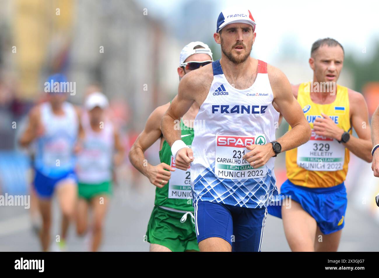 Florian Carvalho (France). Men's Marathon. European Championships