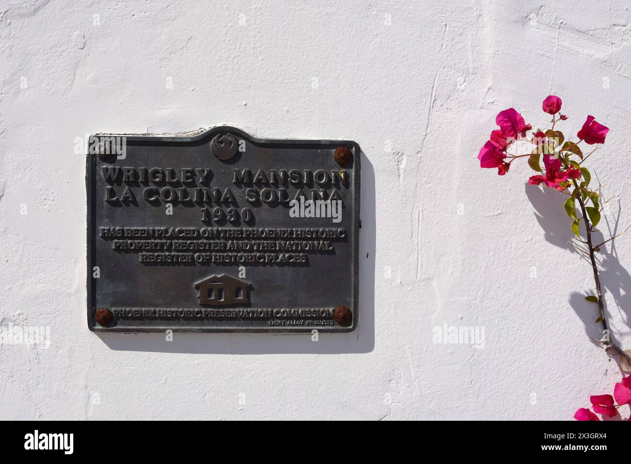 Wrigley Mansion in Phoenix Arizona Stock Photo