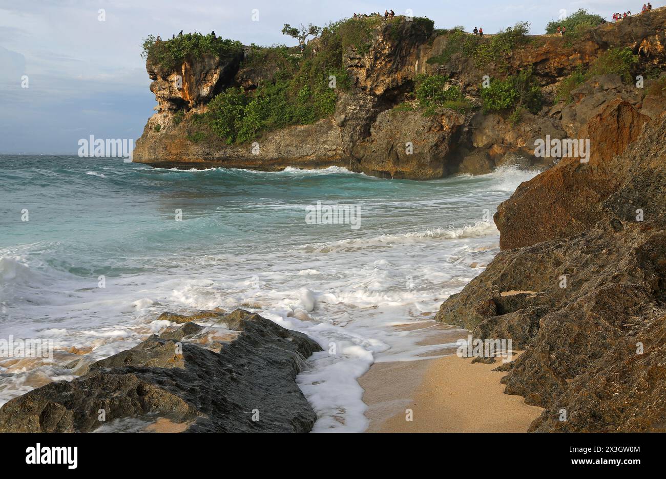 Cliffs of Balangan Beach, Bali Stock Photo