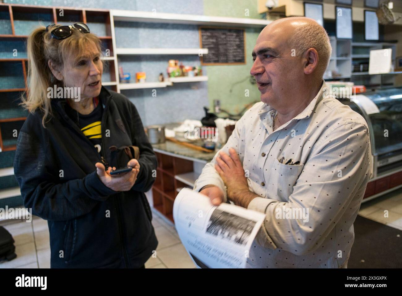 April 26, 2024, New York City, New York, U.S Pino Cinquemani closes