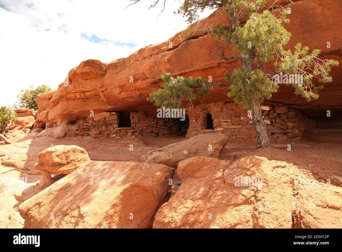 Granaries along Aztec Butte Trail in Canyonlands National Park (Island ...