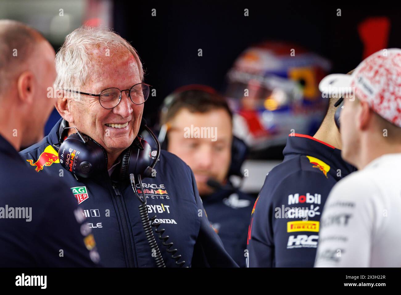 Suzuka Circuit, 5 April 2024: Dr. Helmut Marko, Director of Red Bull F1 and head of Red Bull's driver development programme during the 2024 Japan Form Stock Photo