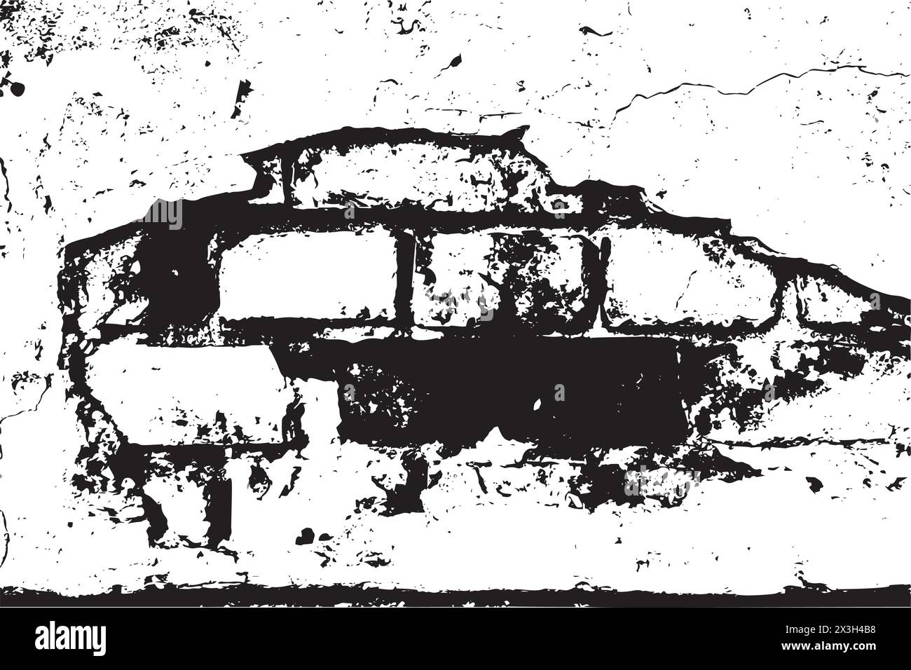 Black grunge texture isolated on white background Stock Vector Image ...