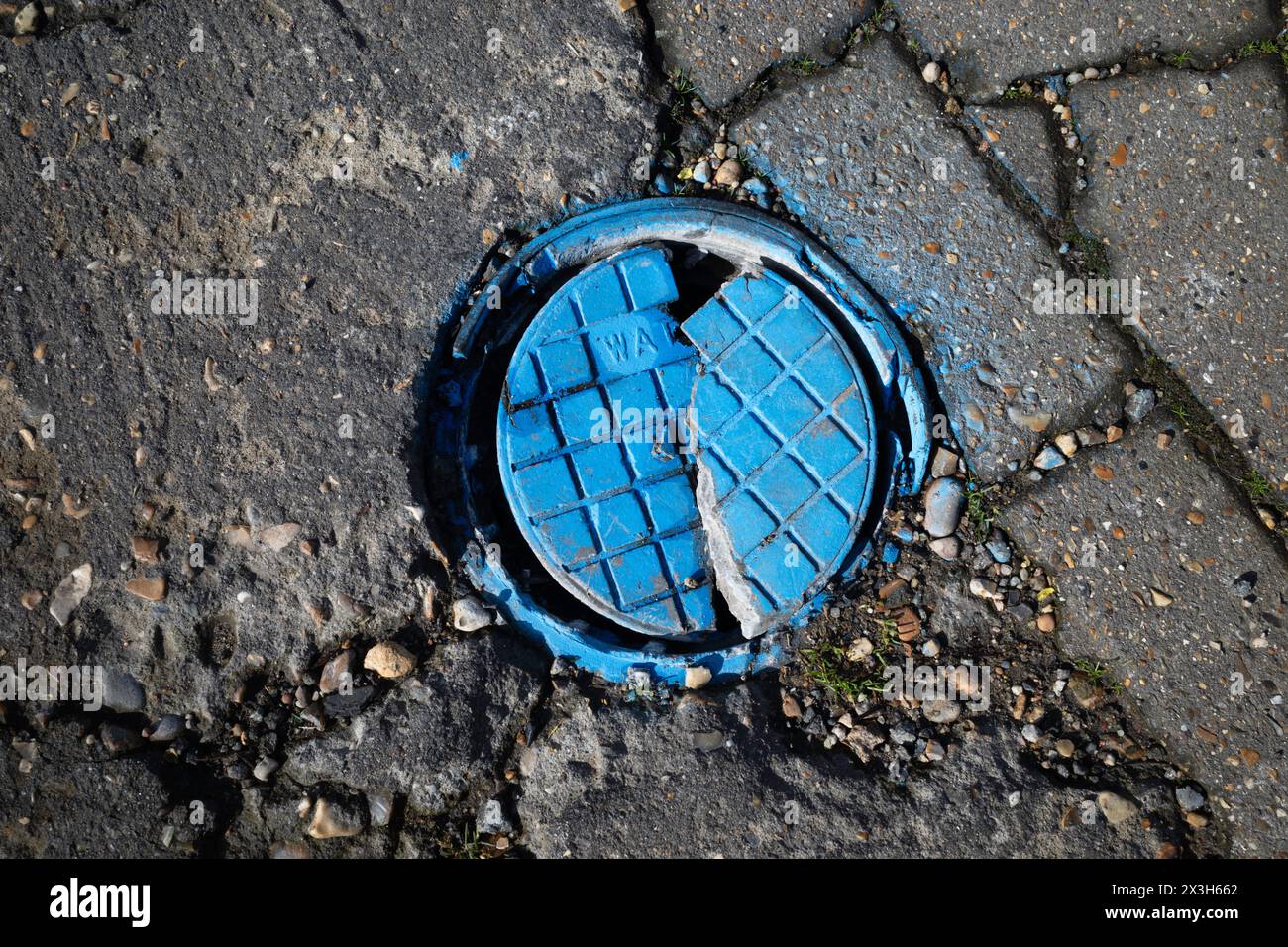 Water meter cover stock photo alamy