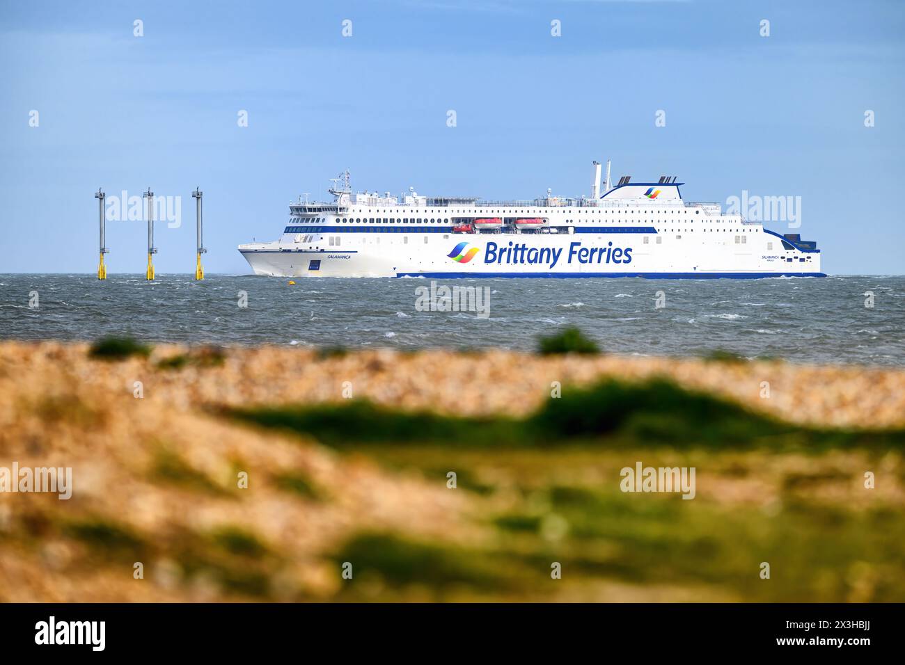 Salamanca is an EFlexer LNGpowered ferry operated by Brittany Ferries