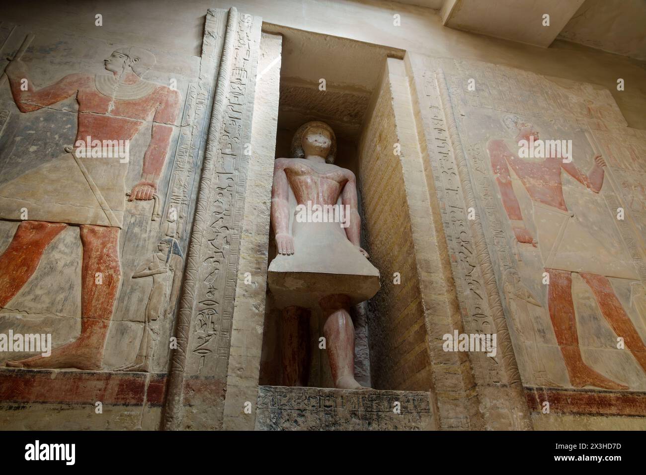 Mastaba Tomb of Mereruka, Saqqara, Egypt Stock Photo