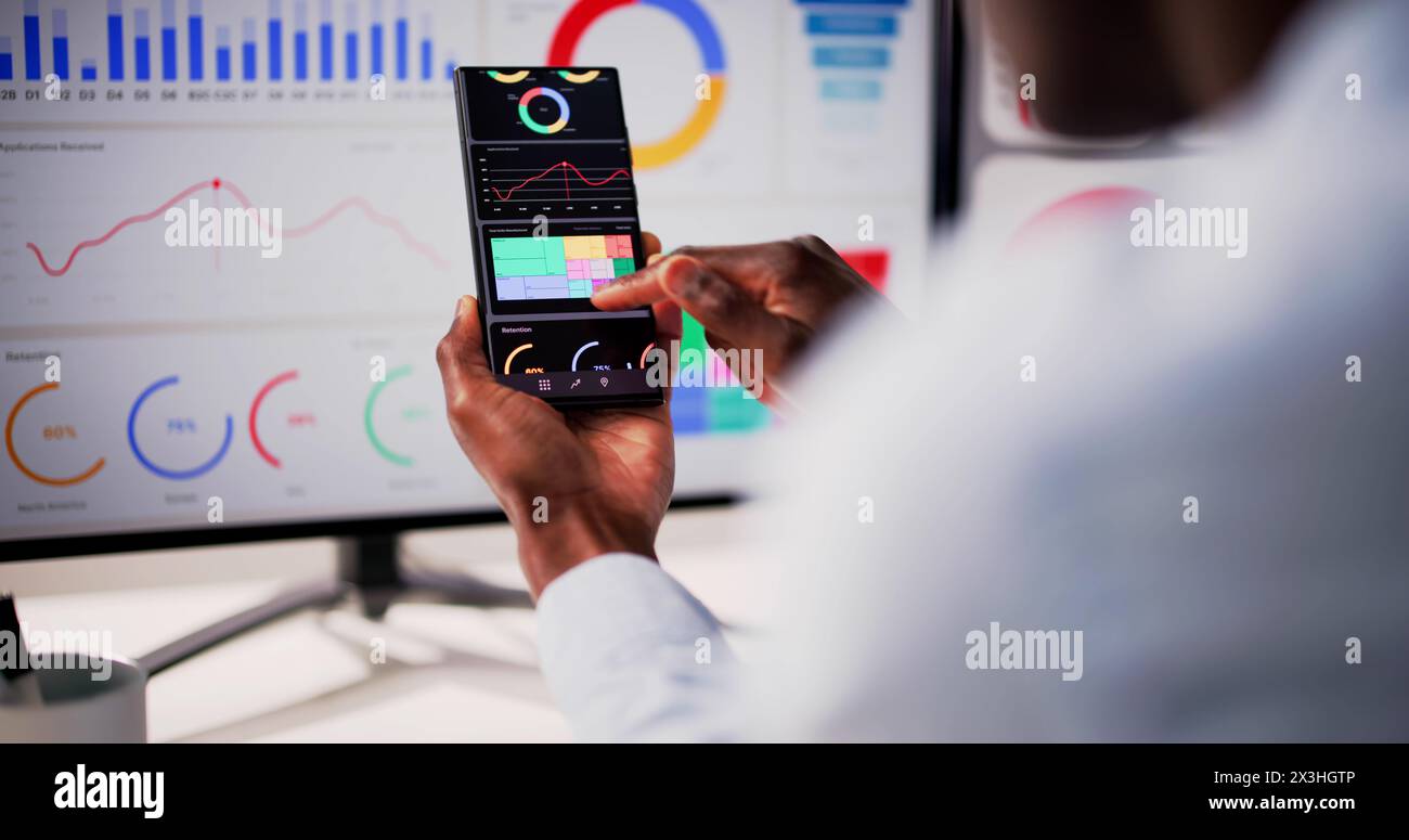 Business Data Analytics Dashboard And KPI Performance Stock Photo