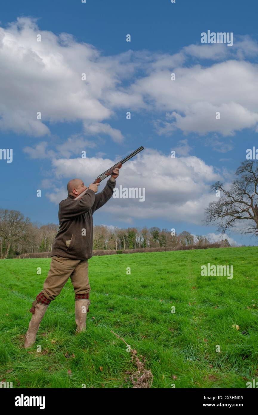 Man blue sky background hi-res stock photography and images - Alamy