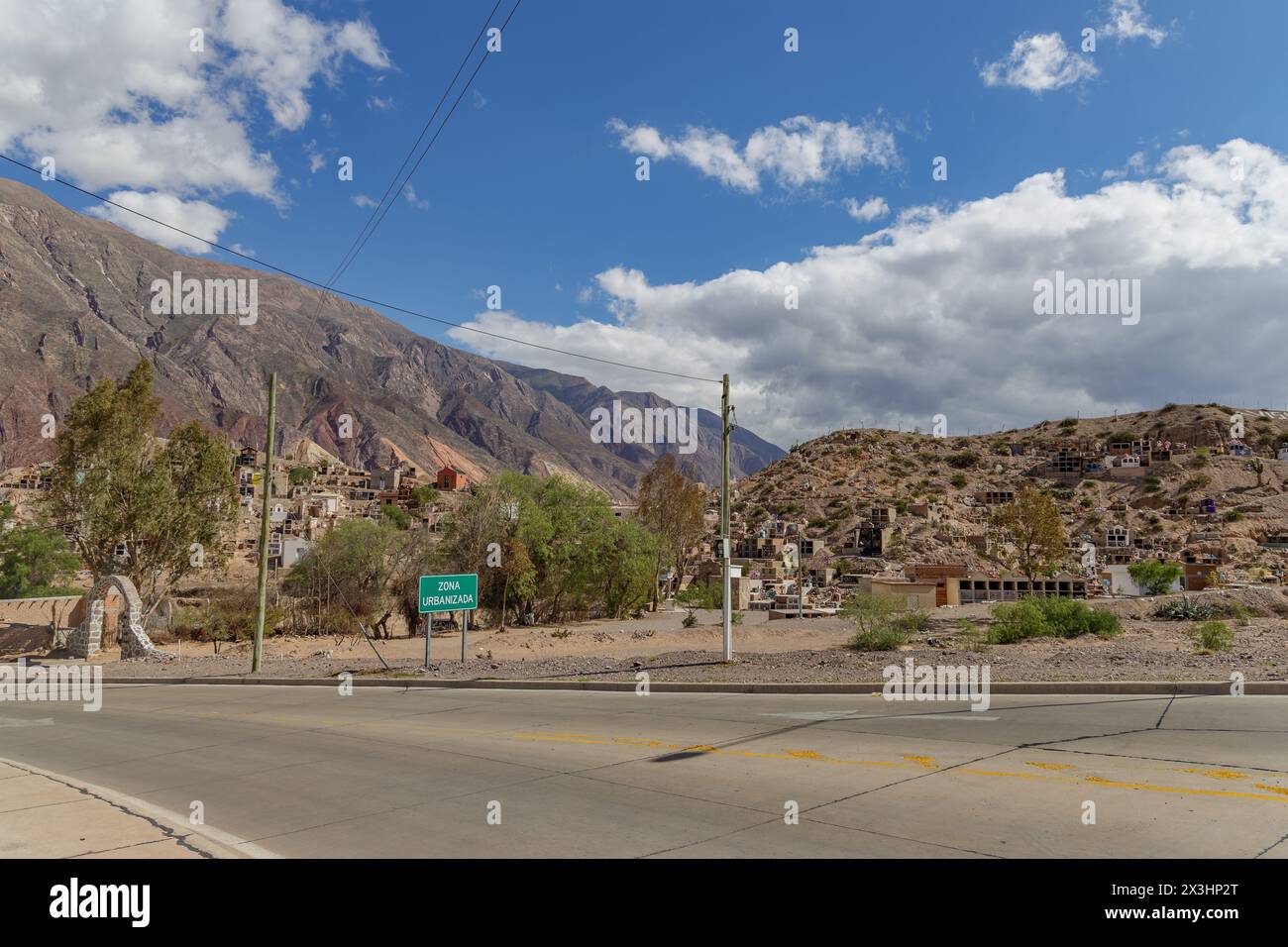 Maimara Cemetery in the province of Jujuy, Argentina. Stock Photo