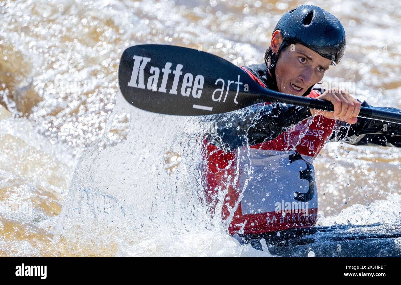 27 April 2024, Saxony, Markkleeberg Canoeing German Olympic