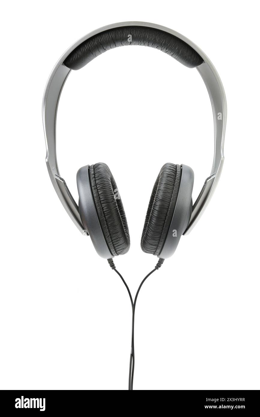 Headphones isolated on white background Stock Photo - Alamy