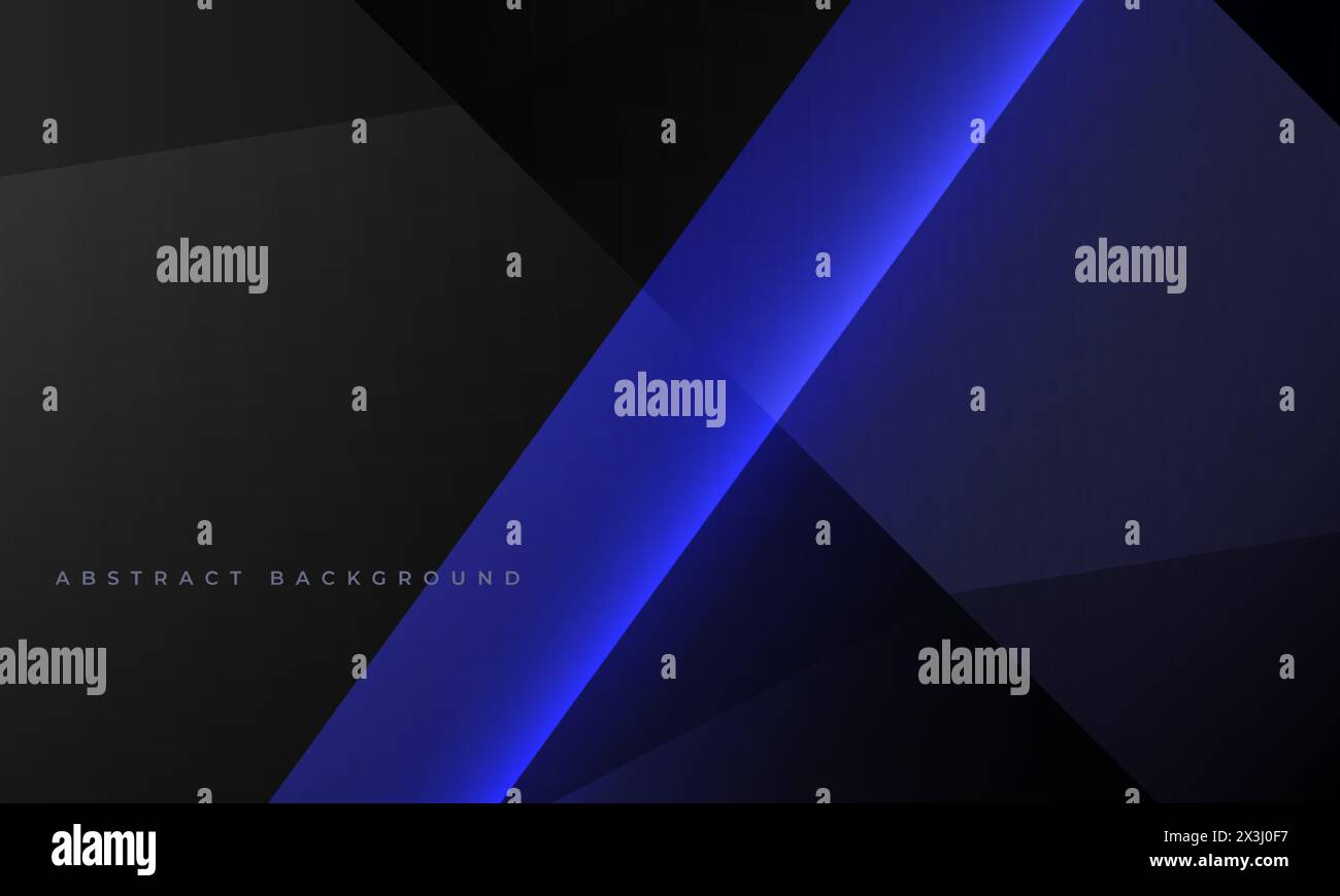 Dark blue and black modern abstract background with polygonal texture ...