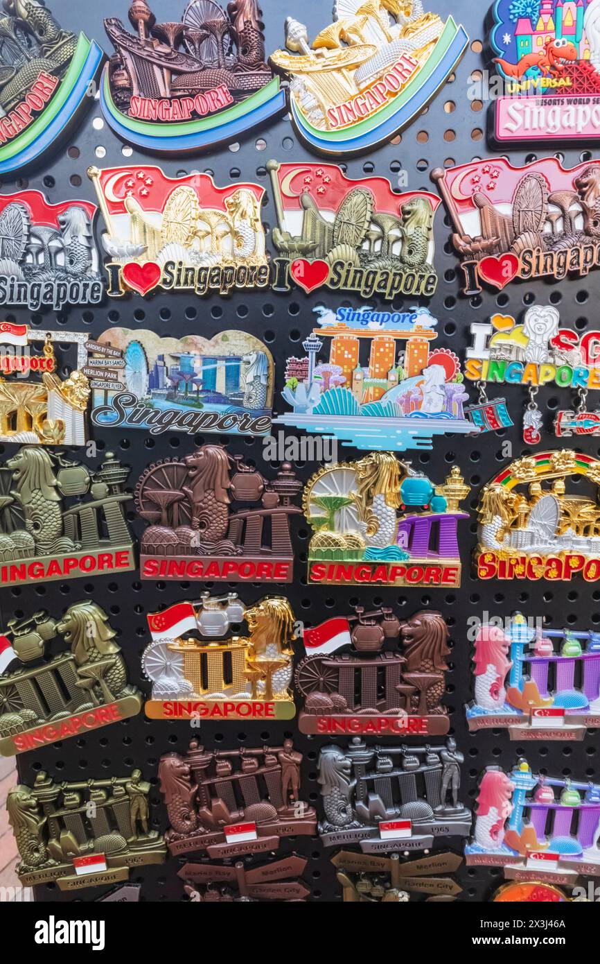 Printtoo Singapore Map Souvenir Magnete da frigo in Legno Regalo inciso