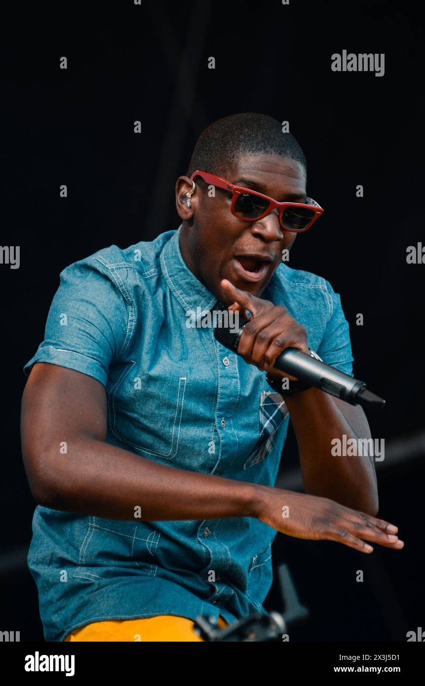 Labrinth, V2012, Hylands Park, Chelmsford, Essex, Britain - 18 August 2012 Stock Photo