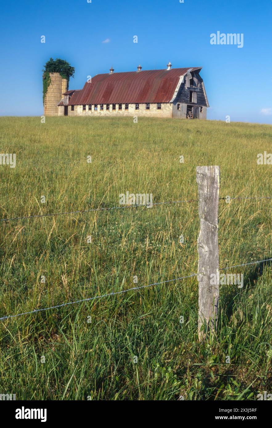 Abandoned Barn, Culpepper, Virginia. Stock Photo