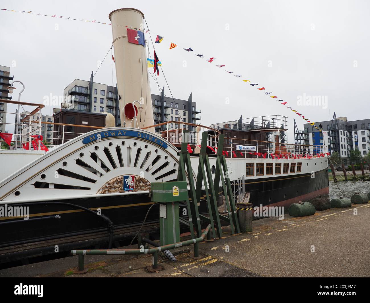 gillingham-kent-uk-27th-apr-2024-a-flotilla-of-motoryachts-from