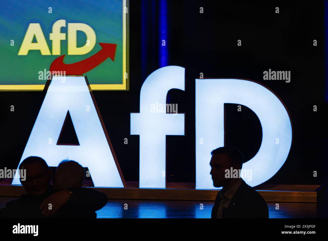 Donaueschingen, Germany, 27th Apr 2024: The lettering of the Alternative for Germany - abbreviated AfD. (Photo by Andreas Haas/dieBildmanufaktur) Credit: dieBildmanufaktur/Alamy Live News Stock Photo