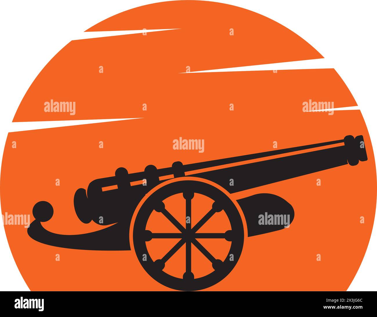 cannon logo vector design template illustration Stock Vector