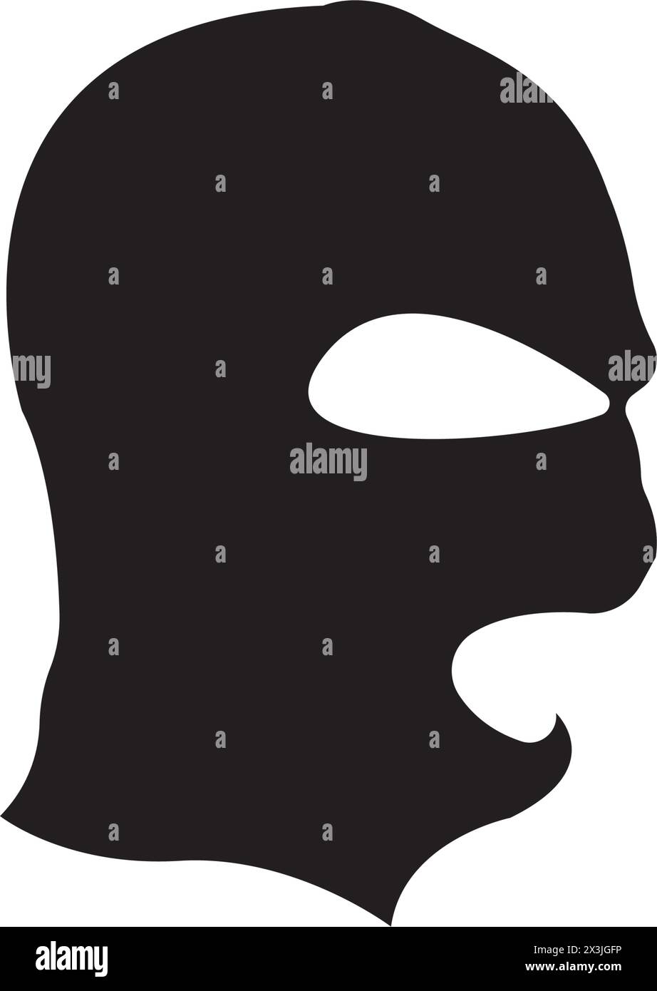 Criminal mask and Bandit icon, logo vector design illustration Stock Vector