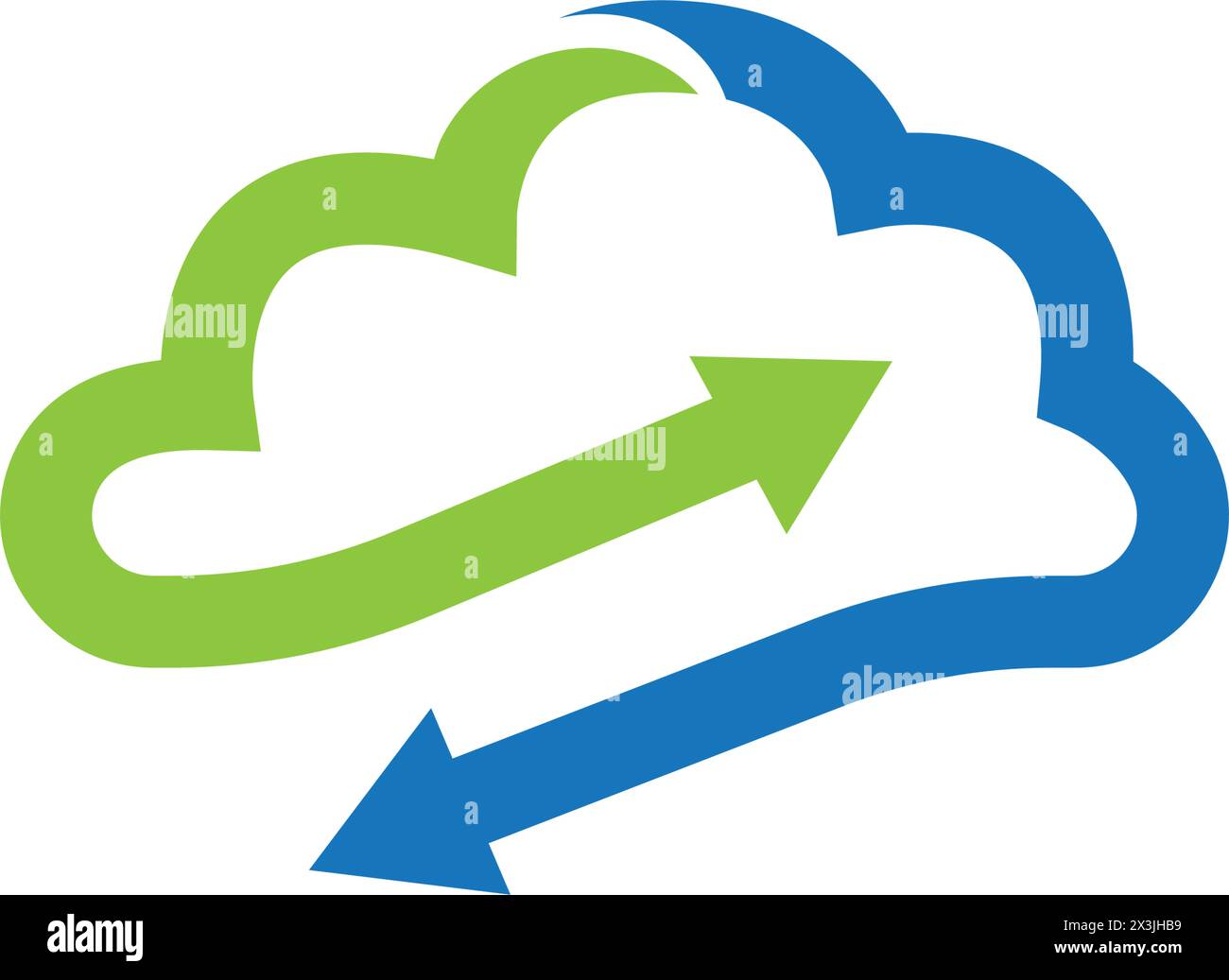 Cloud finance logo vector icon illustration design Stock Vector