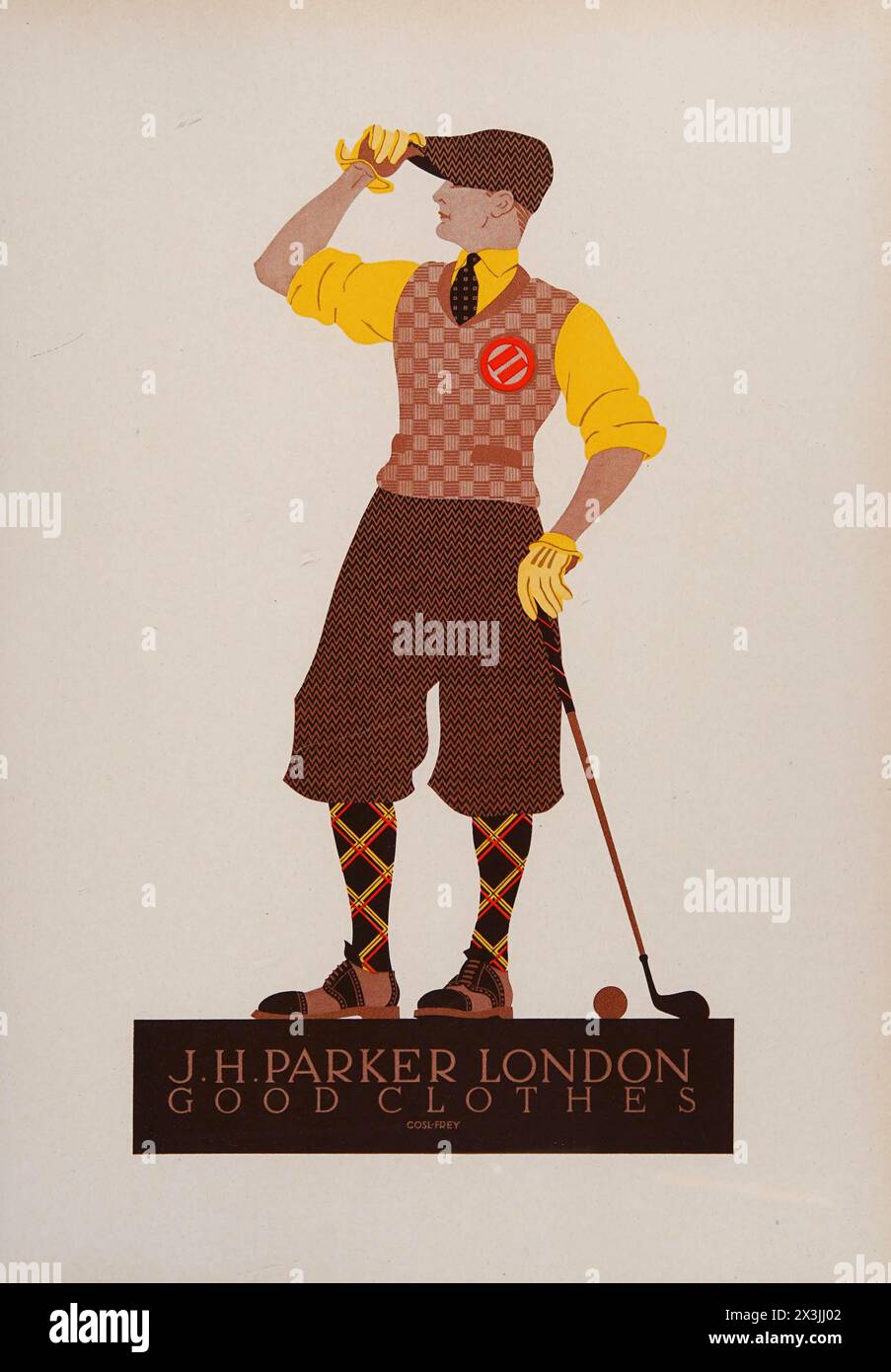 Vintage 1900 Advertising: JH Aprket London- Good Clothes Stock Photo