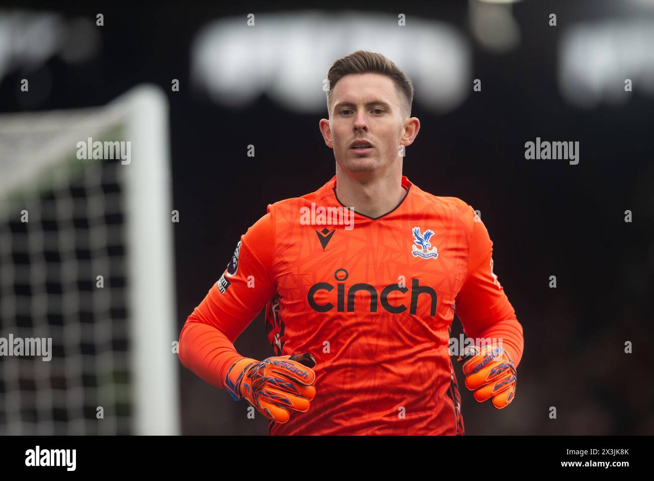 Craven Cottage, Fulham, London, UK. 27th Apr, 2024. Premier League Football, Fulham versus Crystal Palace; Dean Henderson of Crystal Palace Credit: Action Plus Sports/Alamy Live News Stock Photo