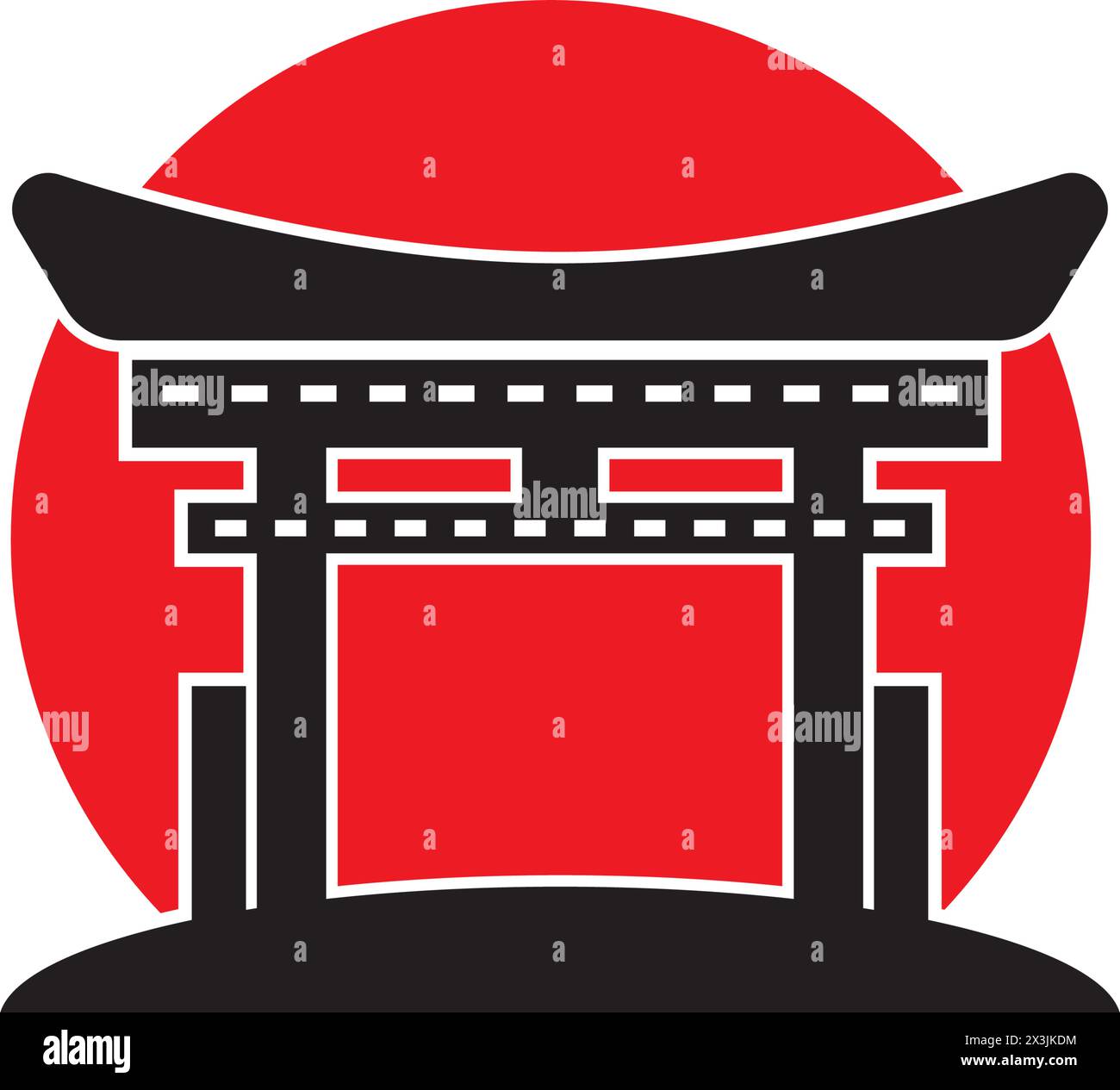 pagoda temple icon logo vector design template Stock Vector