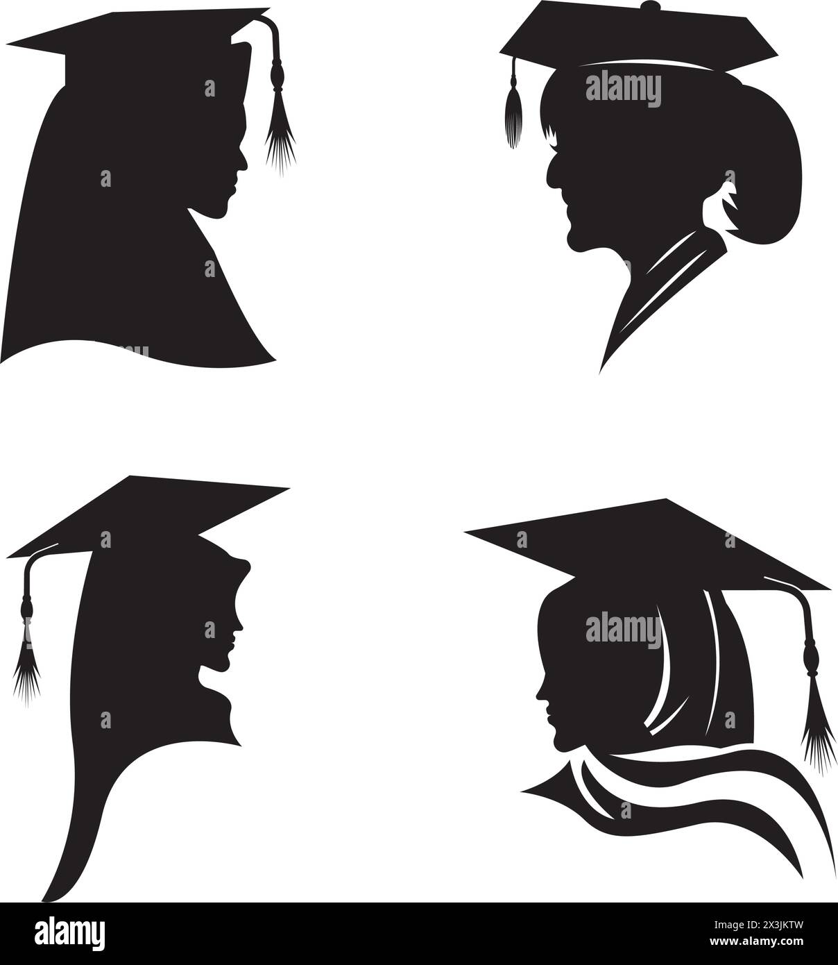 School graduation logo template design Stock Vector