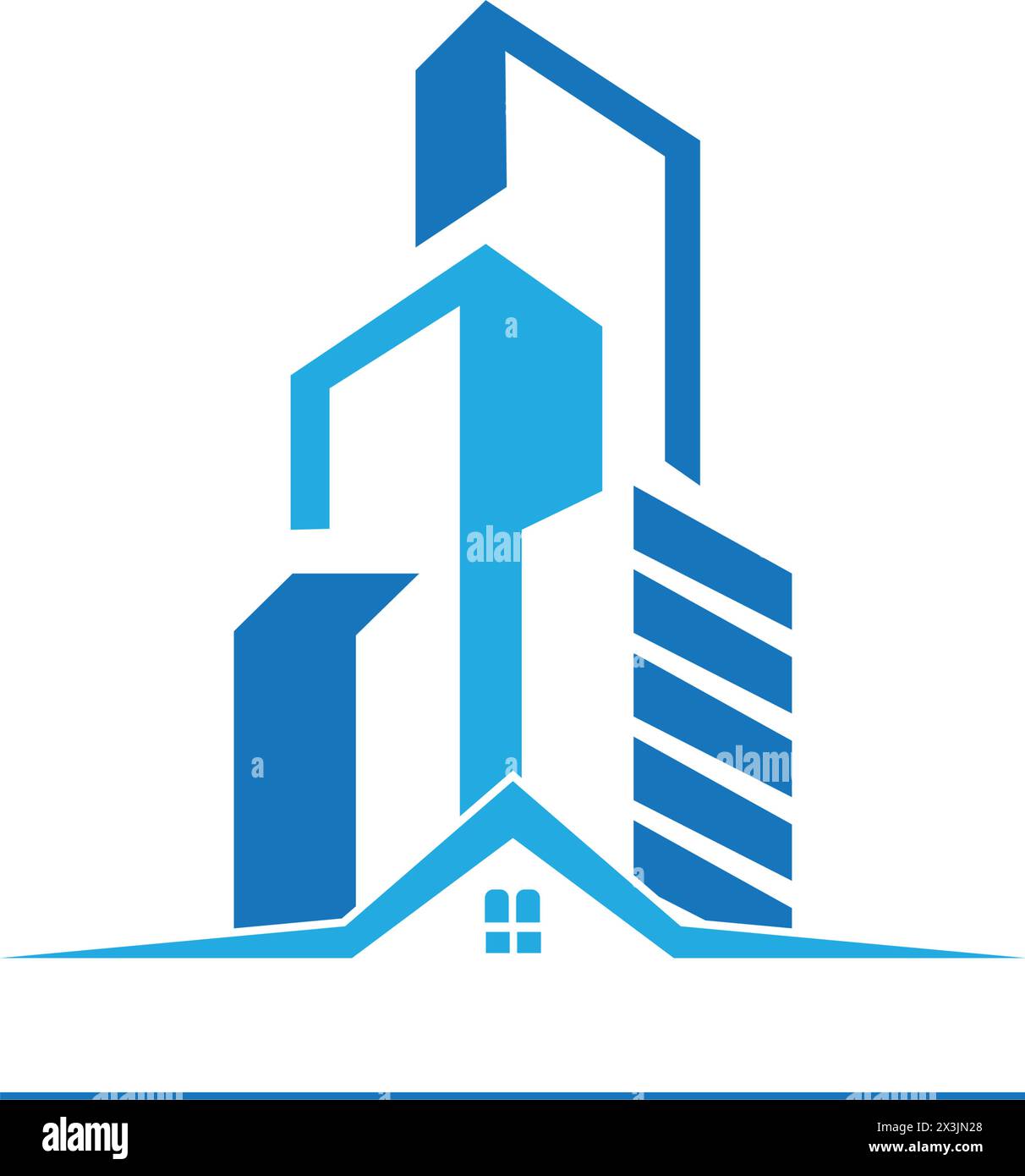 apartment icon logo vector design template Stock Vector