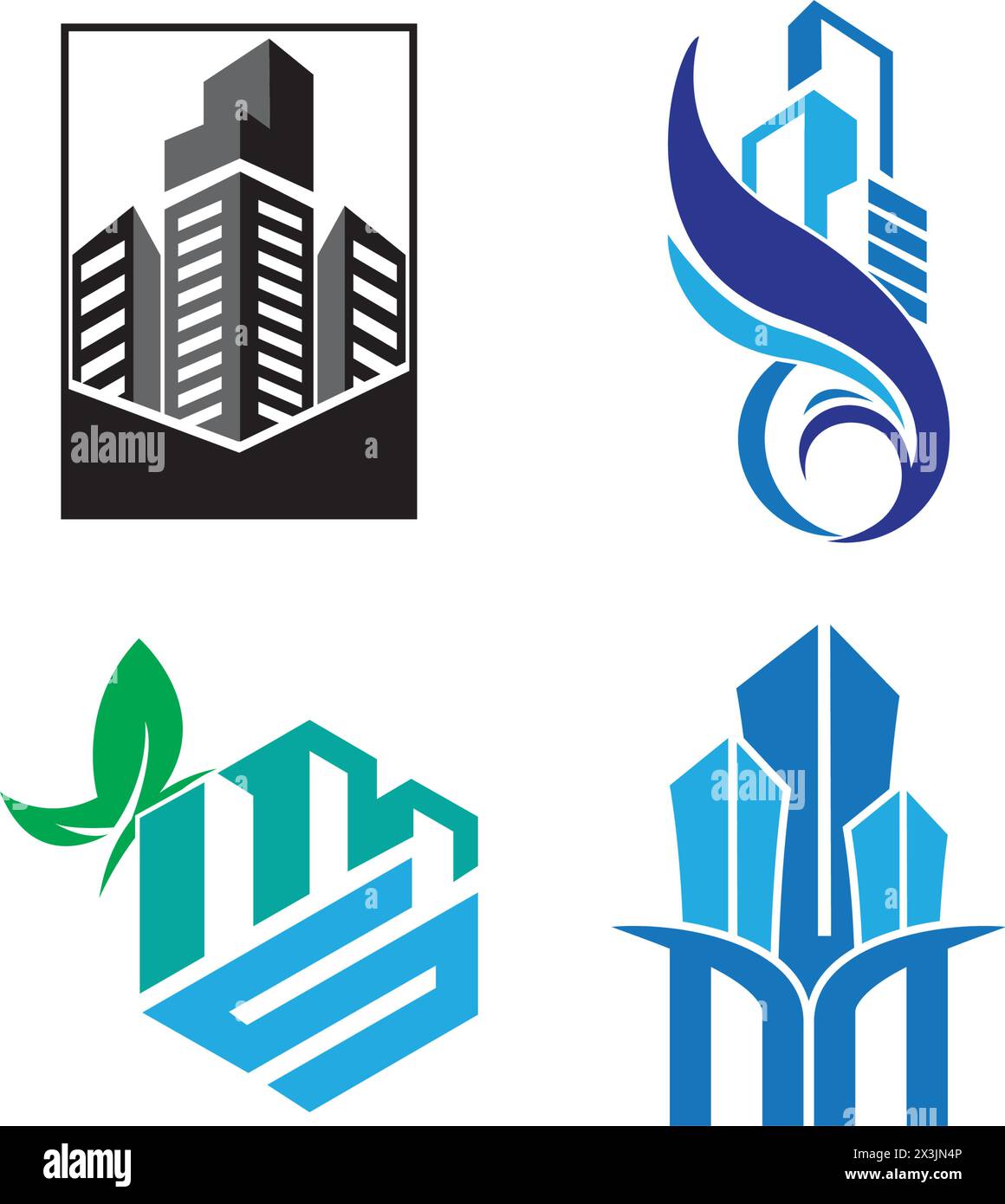 apartment icon logo vector design template Stock Vector