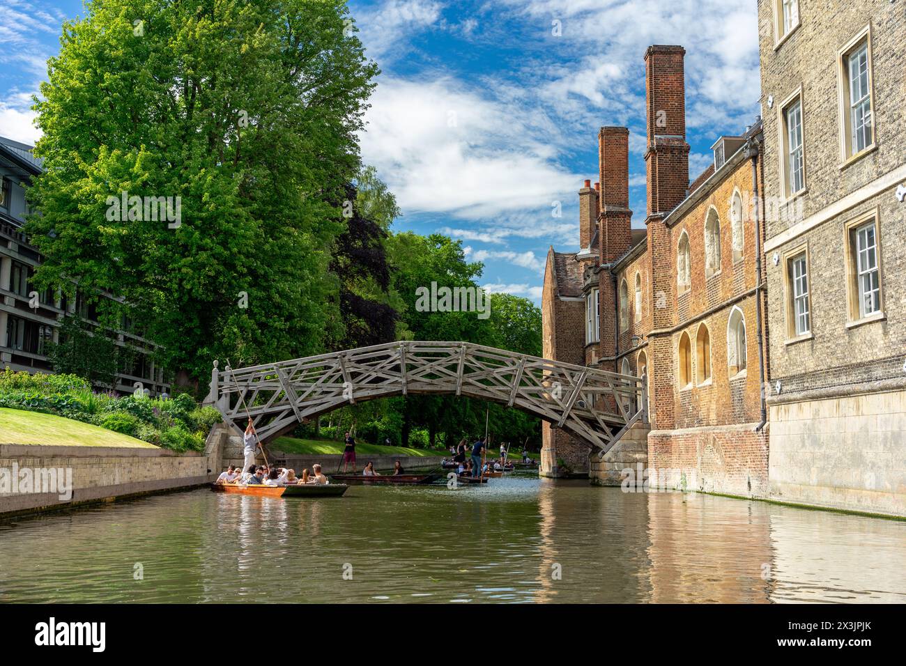 Cambridge, England - June 6th 2019 - Canals on a sunny day Stock Photo