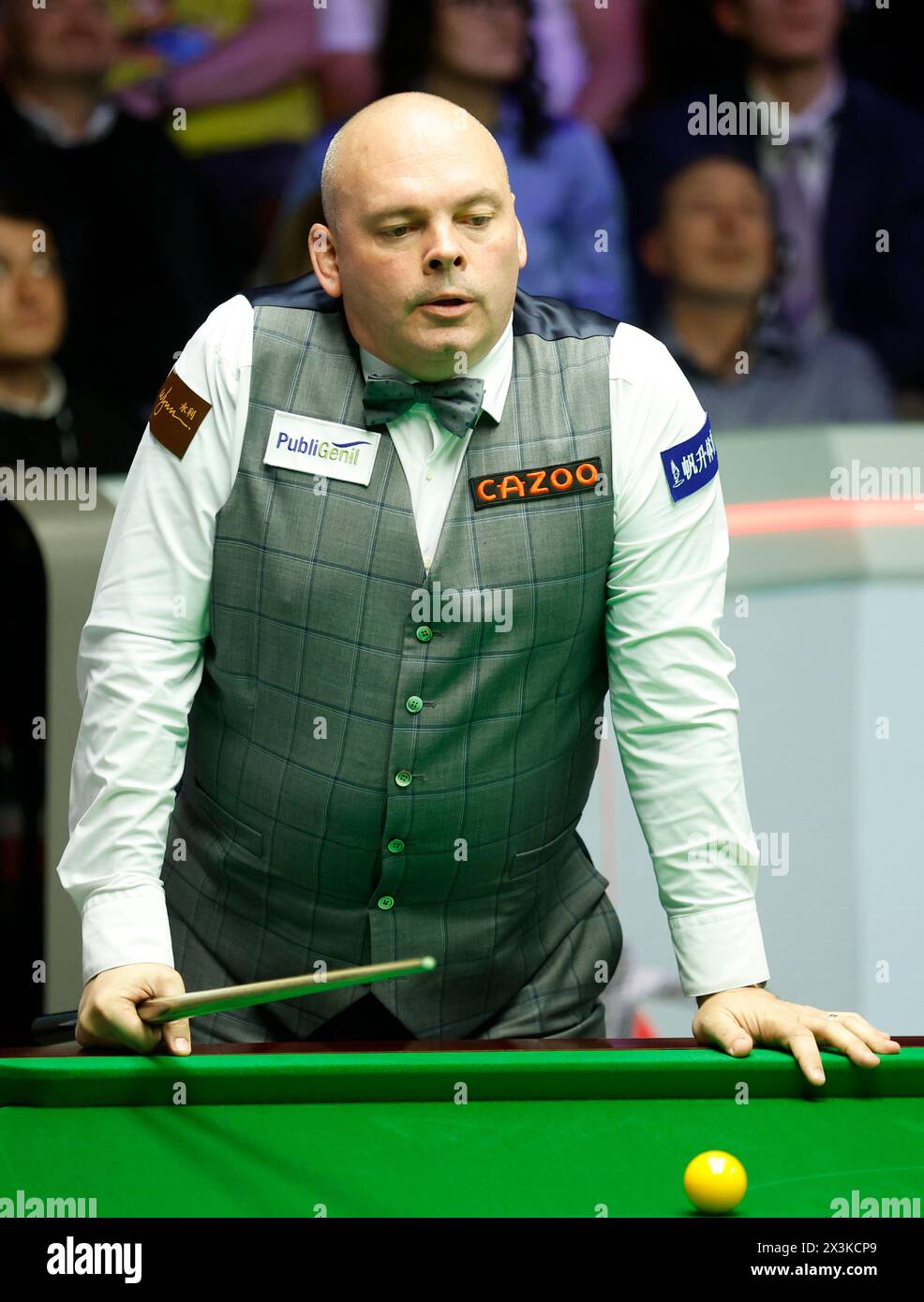 Stuart Bingham on day eight of the 2024 Cazoo World Snooker Championship at the Crucible Theatre, Sheffield. Picture date: Saturday April 27, 2024. Stock Photo