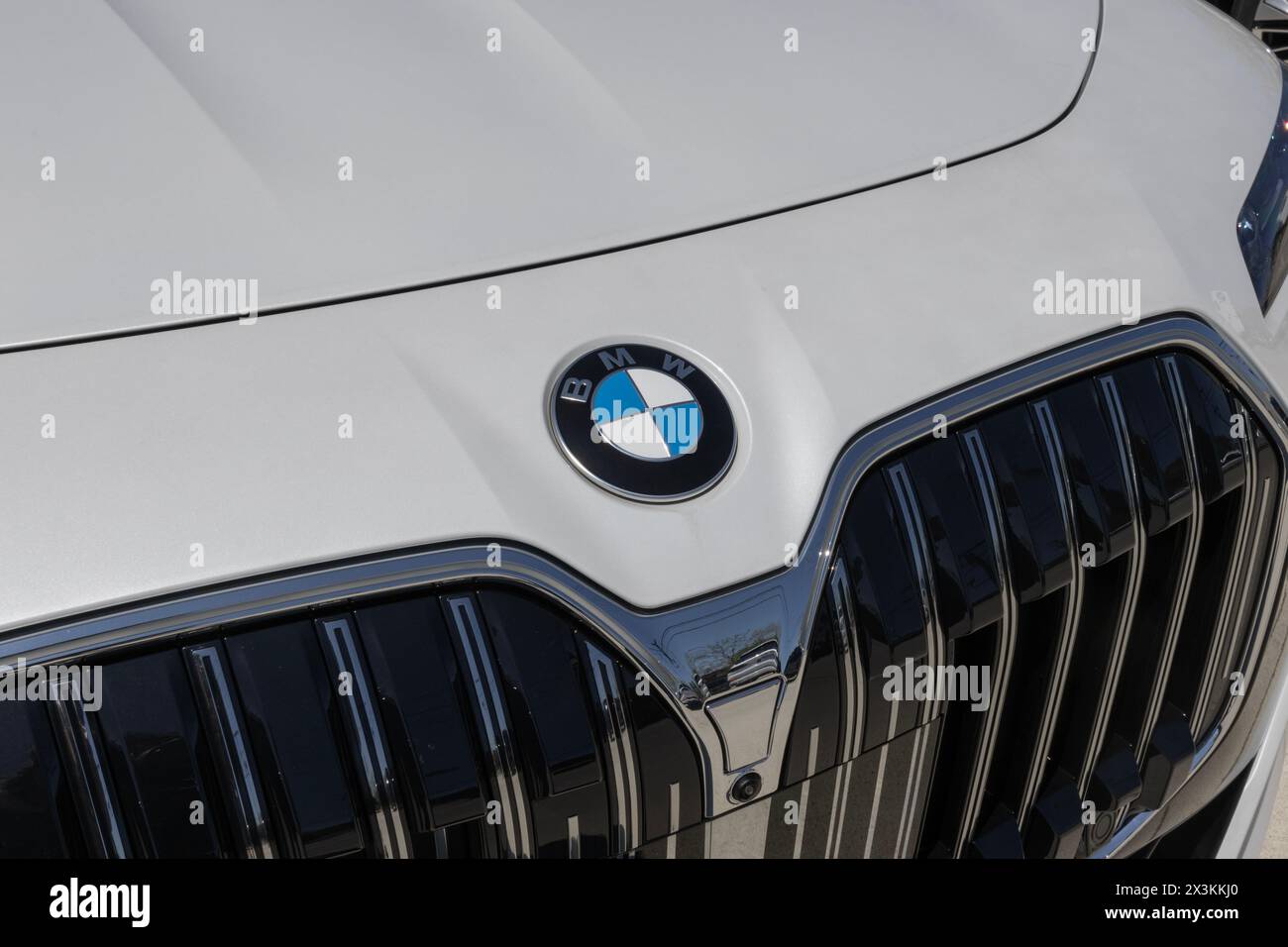 Lafayette - April 25, 2024: BMW 740i xDrive Sedan display at a ...