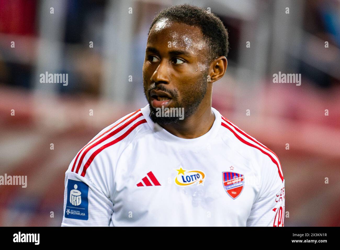 John Yeboah of Rakow seen during the Polish PKO Ekstraklasa League