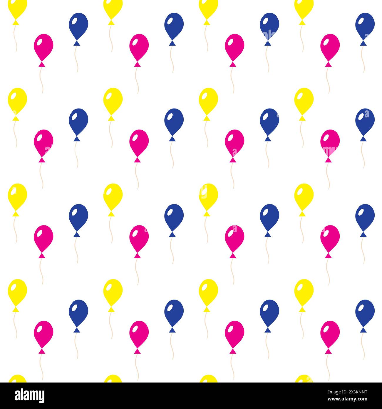 Multi-colored inflatable balls. Seamless pattern. Vector illustration. Stock Vector