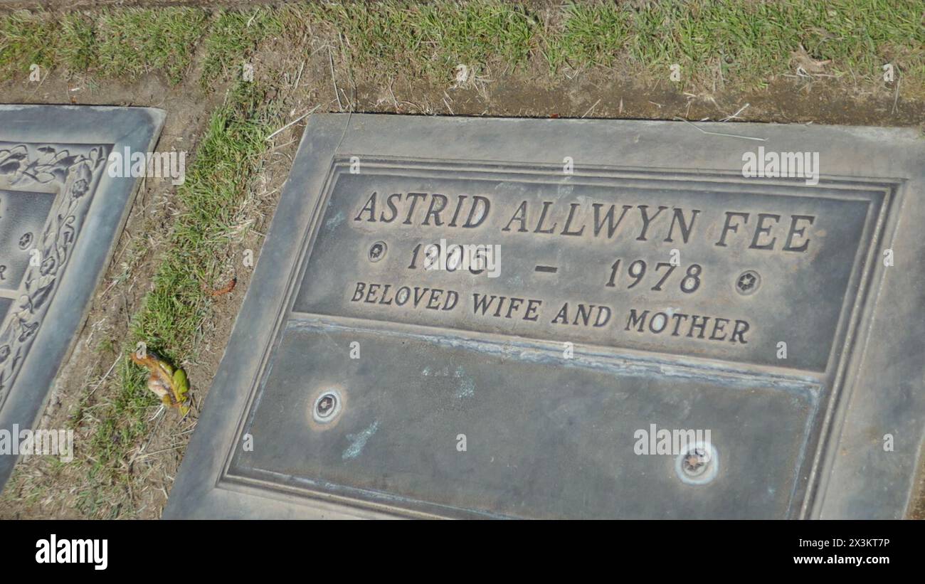 Glendale, California, USA 26th April 2024 Actress Astrid Allwyn Grave ...