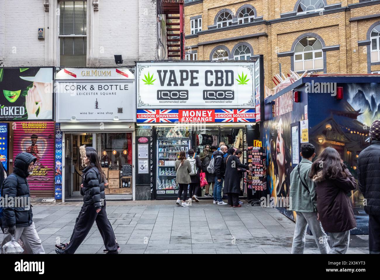 27th April 2024, London Vape Shop, Leicester Square Stock Photo Alamy